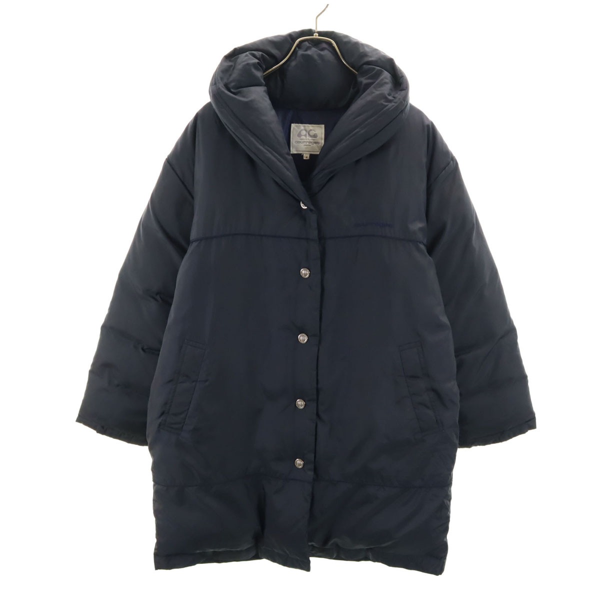 Courr_ges Sport Futur クレージュ スポーツフューチャー ダウンコート F ネイビー レディース 古着