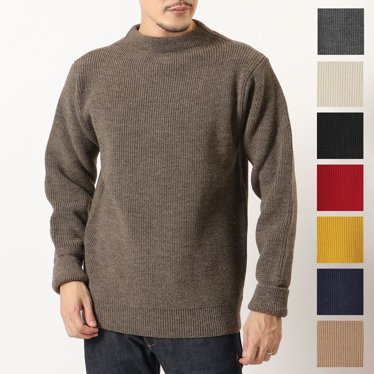 ANDERSEN-ANDERSEN アンデルセンアンデルセン ニット SAILOR CREWNECK メンズ セーター メリノウール 長袖 アームウォーマー カラー10色