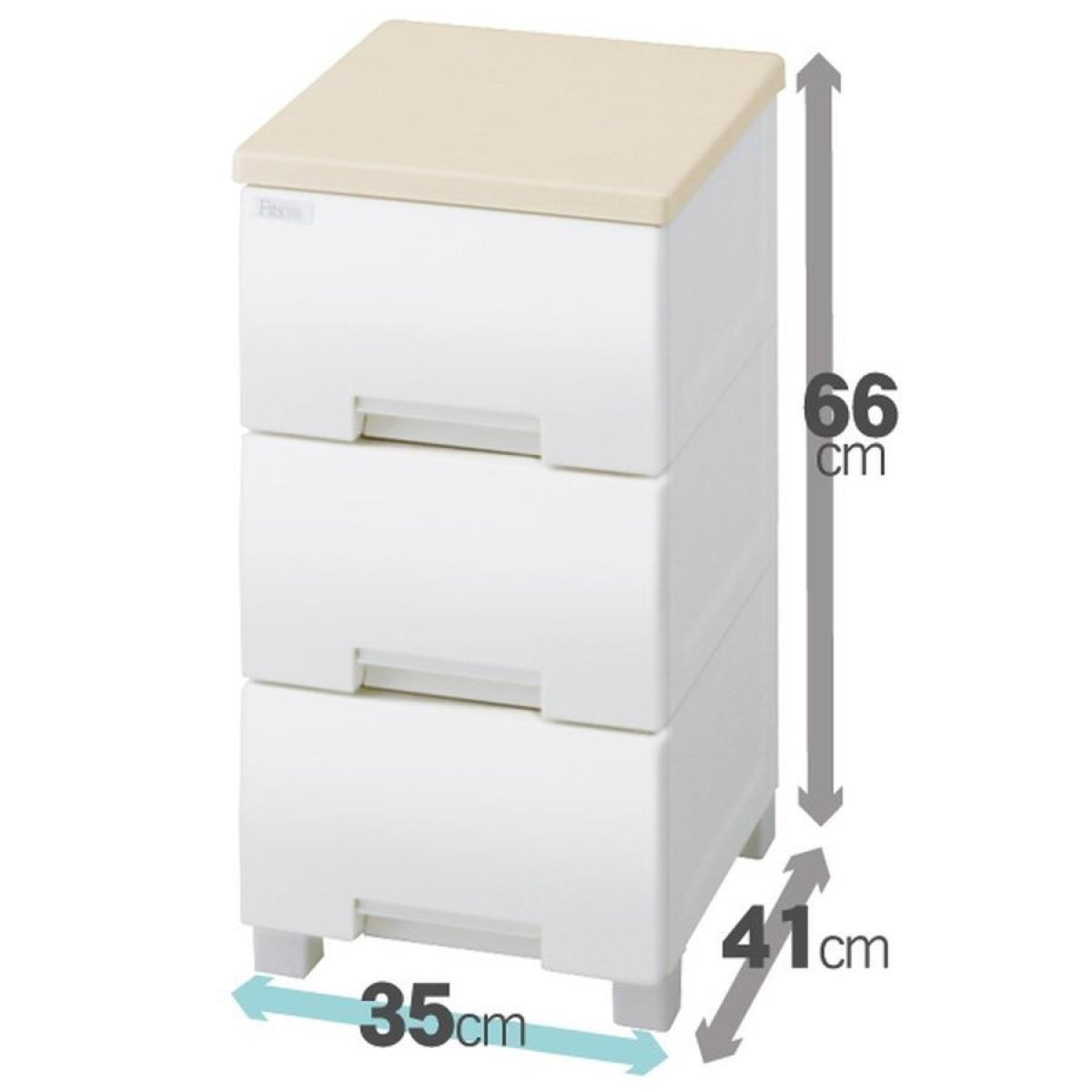 天馬フィッツプラス F3503メープル 衣装ケース 収納ケース チェスト 幅35×奥行41×高さ66cm