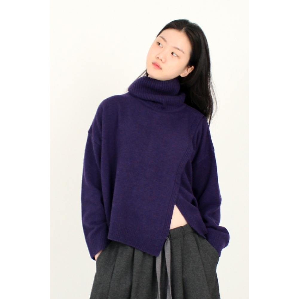 RITA ラップタートルネック (パープル)