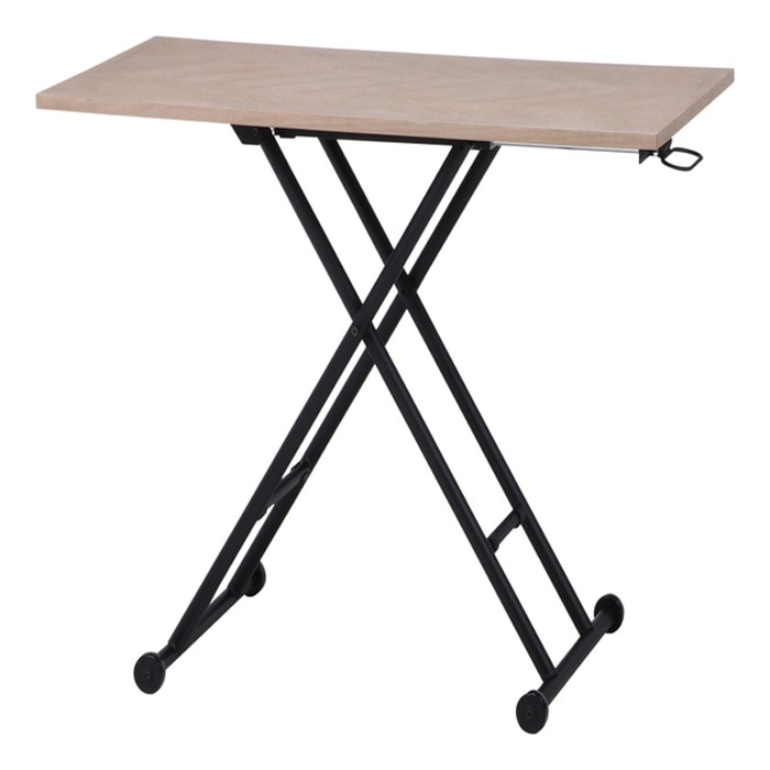 昇降テーブル シルビア ホワイト fj-19244 ホワイト