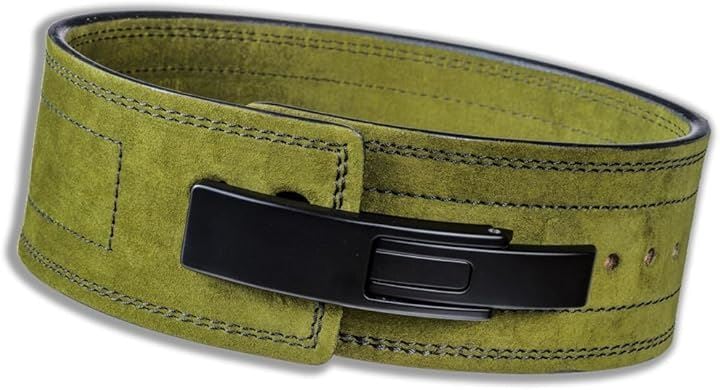 レバーアクションベルト パワーベルト トレーニングベルト レザー 革 筋トレ リフティングベルト(green, XS) 12,166円
