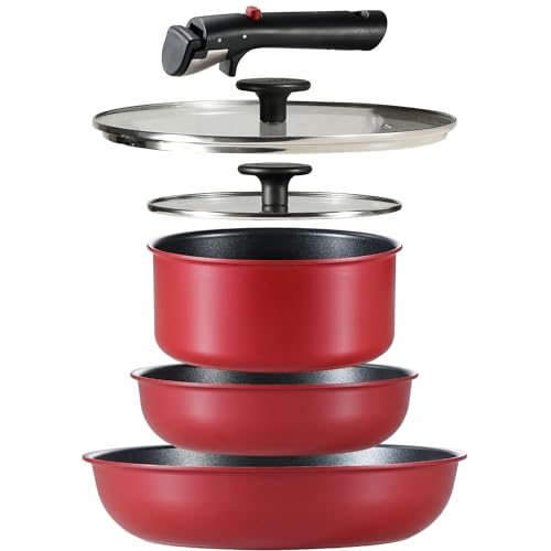 CAROTE カローテ フライパン セット 6点 超軽量 PFOAなどの有害物質不使用 IH&ガス火