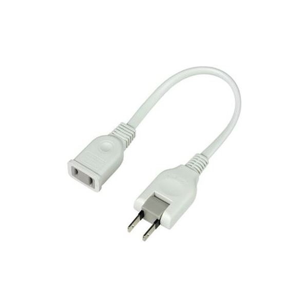 （まとめ）朝日電器 ちょっとコード20cm W-1502NB（W）(×10セット)