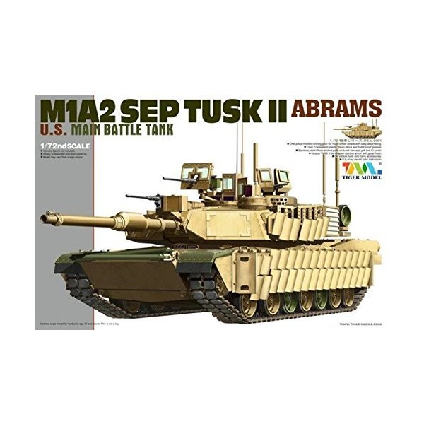 Tigermodel TG-9601 Model kit M1A2 SEP TUSK II Abram 並行輸入品
