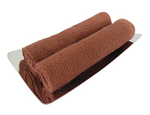 おしぼり 茶色（ブラウン） 80匁 60枚 業務用 ハンドタオル おしぼりタオル