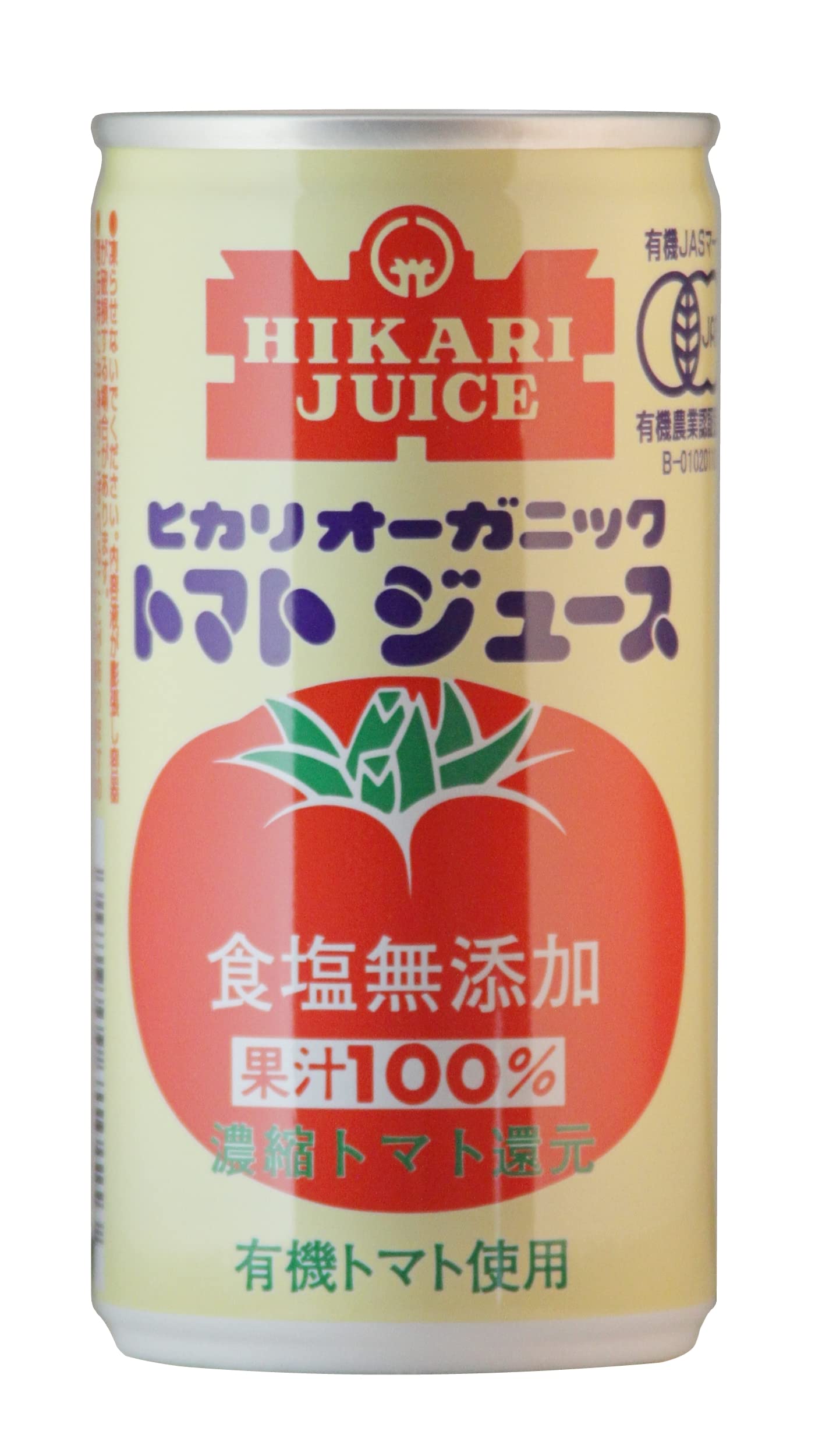 即日発送 光食品 オーガニックトマトジュース 食塩無添加 190g×30本