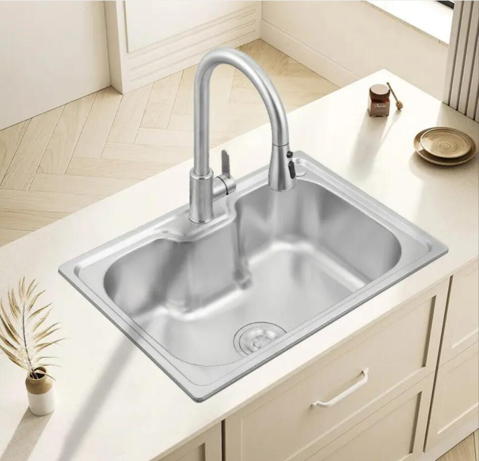 キッチンシンク 流し台 キッチン 304鋼製 ナノコーティング 油対策 耐摩耗 手入れやすい 厚手 台所 ゴミ受けss304ステンレス鋼 8,360円