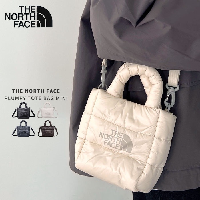 【国内発送】THE NORTH FACE / PLUMPY TOTE BAG MINI フリース キルティング メタリック バケット バッグ ショルダーバッグ【送料無料】