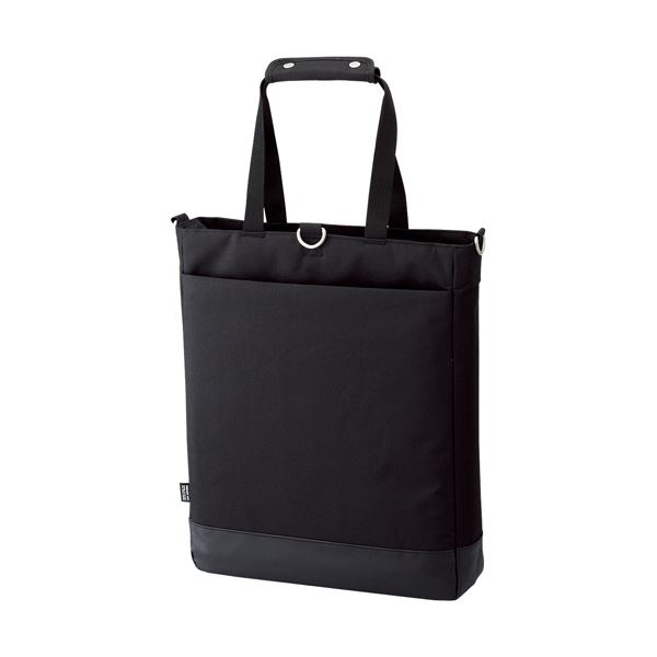 （まとめ）リヒトラブ SMART FITACTACT キャリングバッグ (タテ型) ブラック A-7672-24 1個(×2セット)