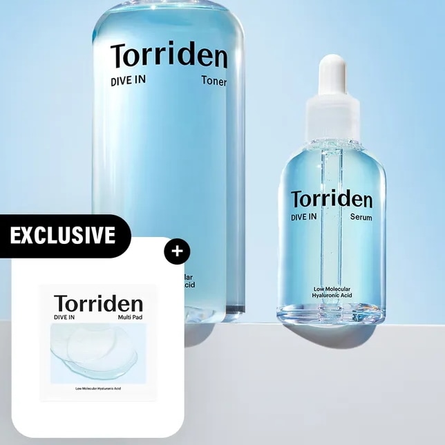 [SET] 토리든 ダイブイン ヒアルロン酸 セラム 50ml + ダイブイントナー 300ml（+マルチパッド10枚入）