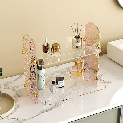 高級感 まばゆい アクリル トイレ スキンケア用品 収納ケース デザインセンス おしゃれ 口紅 収 5,013円