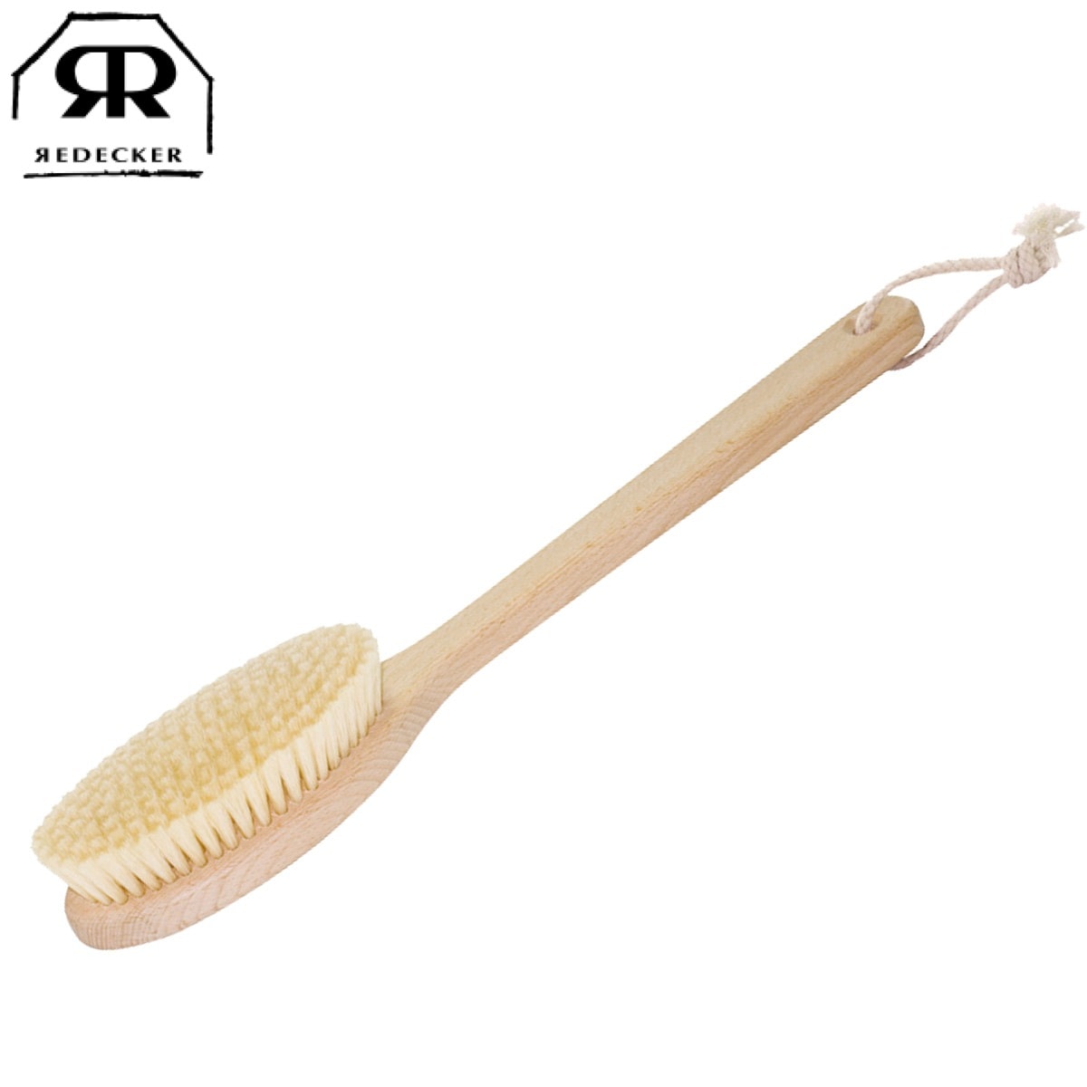 バスブラシ レデッカー 50cm 豚毛 ブラシ かため 背中 お風呂 入浴 木製 REDECKER 天然木 バス シャワー 身体洗い ロング ループ付