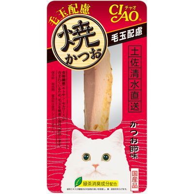 【36個セット】いなばペットフード CIAO焼かつお毛玉配慮かつお節味1本