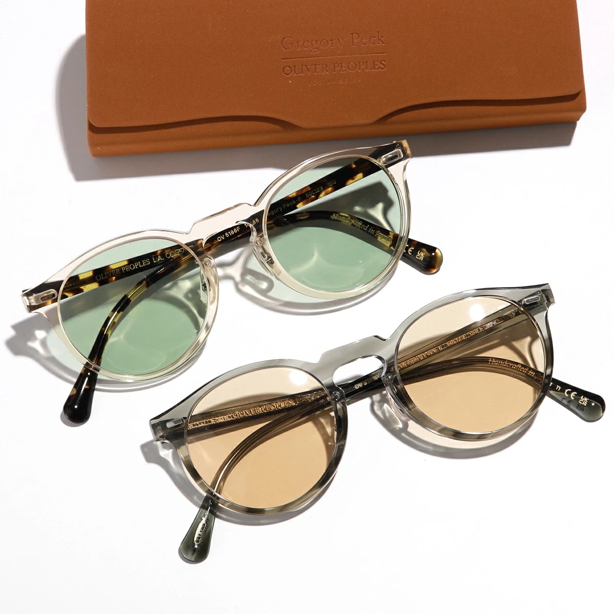 OLIVER PEOPLES オリバーピープルズ サングラス Gregory Peck-F OV5186F メンズ ボストン型 クリアフレーム フルリム アイウェア カラー2色