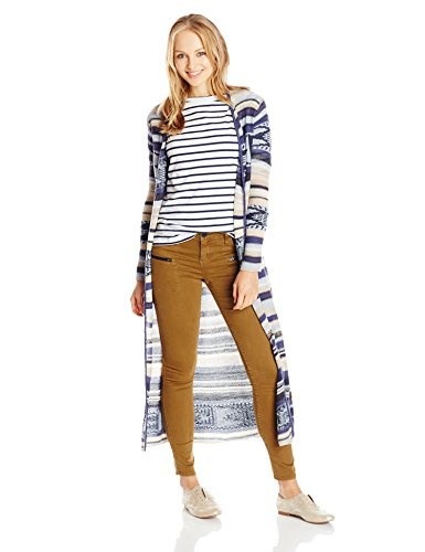 Billabong Juniors Fade To Dusk Striped Cardigan Sweater, Midnight, Medium Billabong Juniors Fade To Dusk Striped Cardigan Sweater, Midnight, Medium