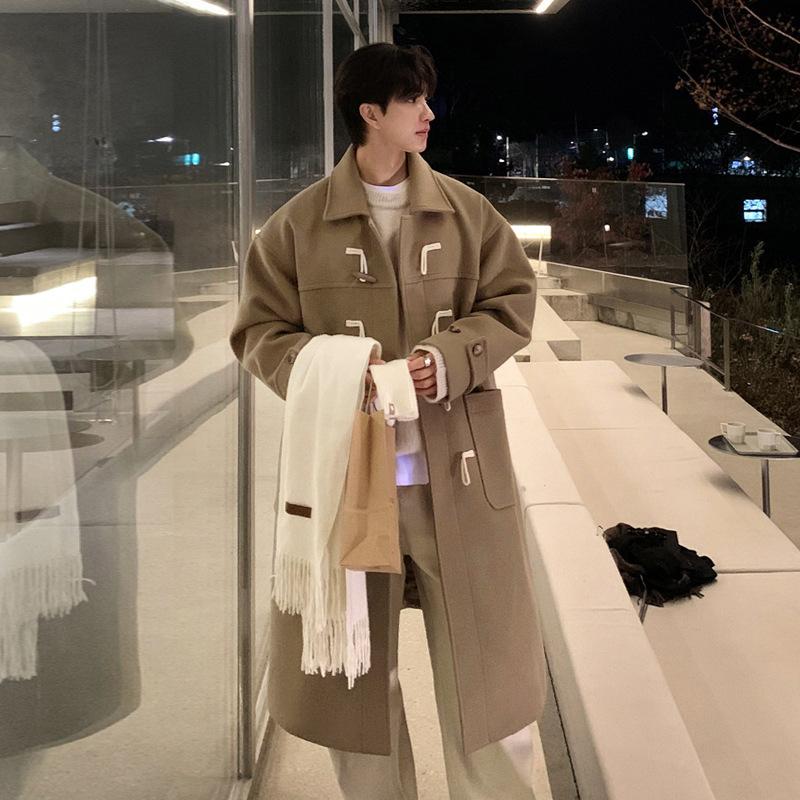 メルトンコート メンズ アウター ロング丈コート ダッフルコート ビジネスコート ピーコート メルトン素材 Pコート 秋冬 秋服 冬 冬服