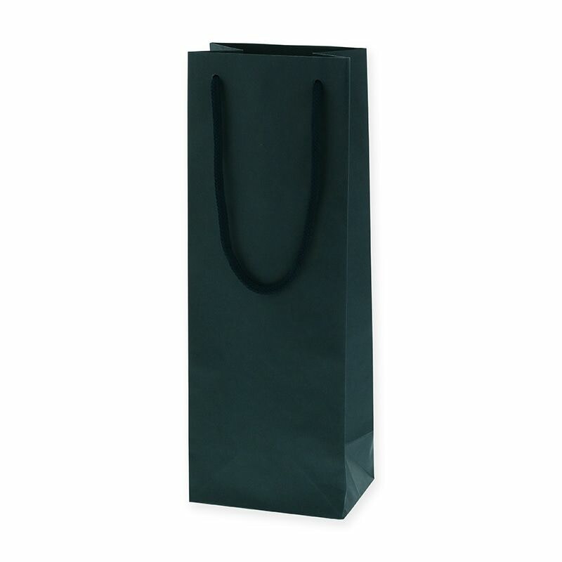 （まとめ買い）シモジマ HEIKO 手提げ紙袋 カラーチャームバッグ ワインL 1本用 紺 10枚 幅130xマチ90x高360mm 005340102 [x3セット]