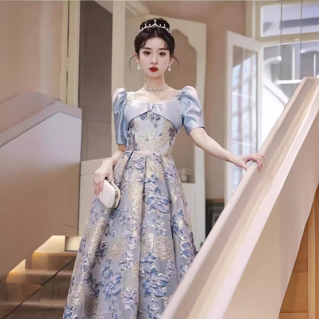 通気性 ミディアムドレス 卒業式ドレス パーティードレス 入学式 結婚式ドレス 司会者用レディースイブニングドレス新作個性的な卒業式・パーティー用ドレス高級感あり