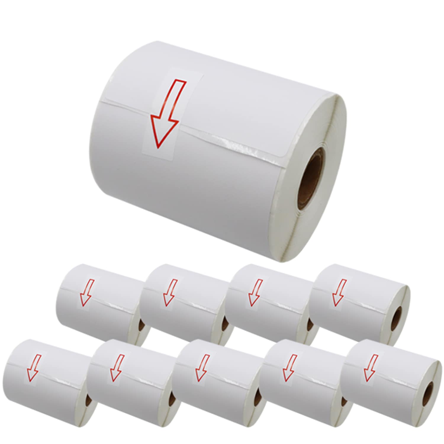 ブラザー用 RDロール プレカット紙ラベル (感熱紙) RD-S02J1 互換品 102mm×152mm 276枚入り 10個セット