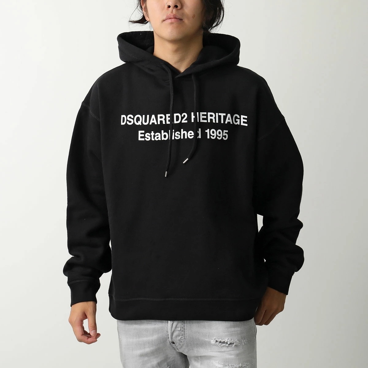 DSQUARED2 ディースクエアード パーカー Relax Fit Hoodie S74GU0897 S25516 メンズ 長袖 プルオーバー スウェット フーディ ロゴ 裏起毛 900