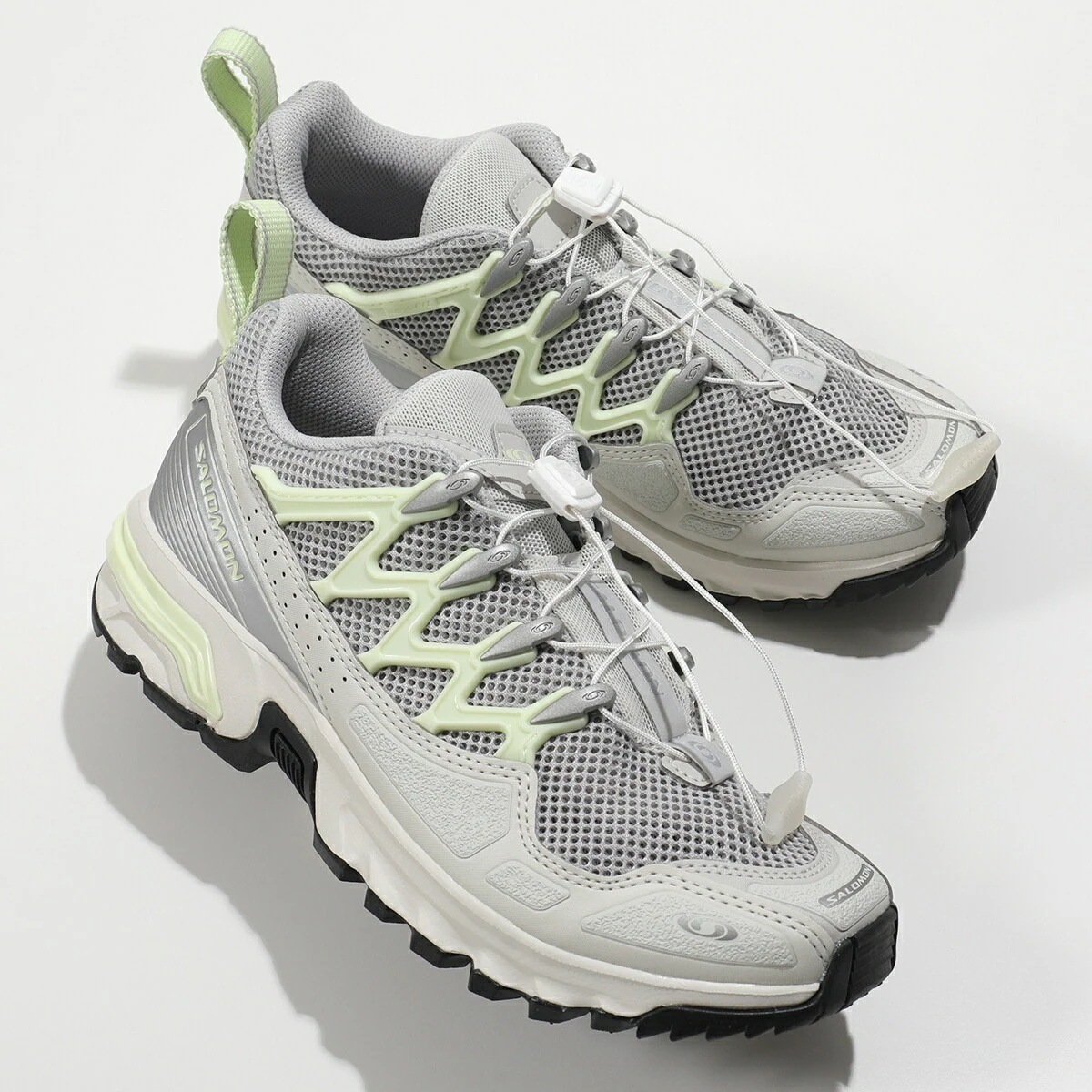SALOMON サロモン スニーカー ACS+OG L47706700 レディース ローカット メッシュ コンタグリップ 厚底 シューズ 靴 GrayVioretDawnBlueLime