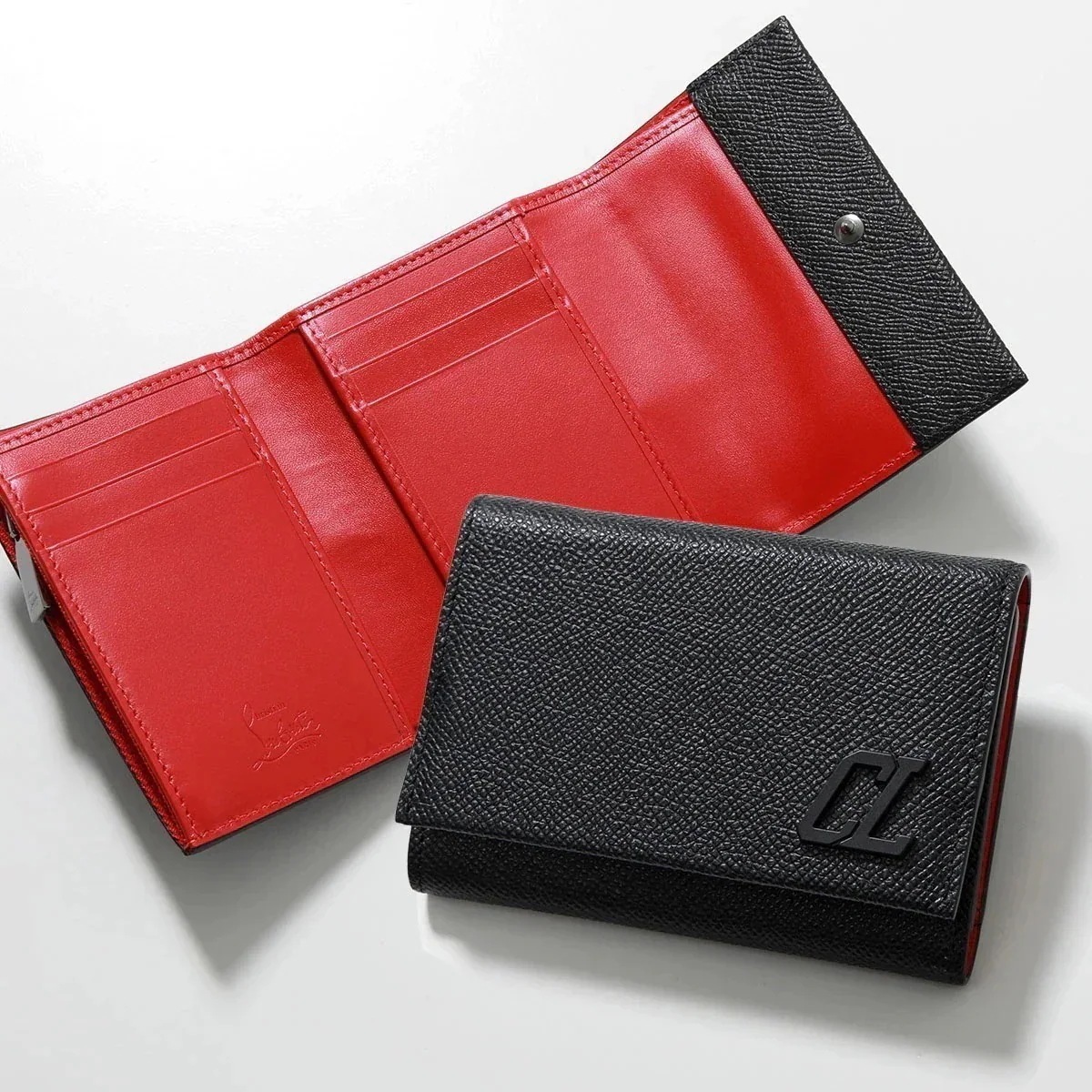 Christian Louboutin クリスチャンルブタン 三つ折り財布 GROOVY グルービー 3245110 メンズ レザー 小銭入れあり CLロゴ C
