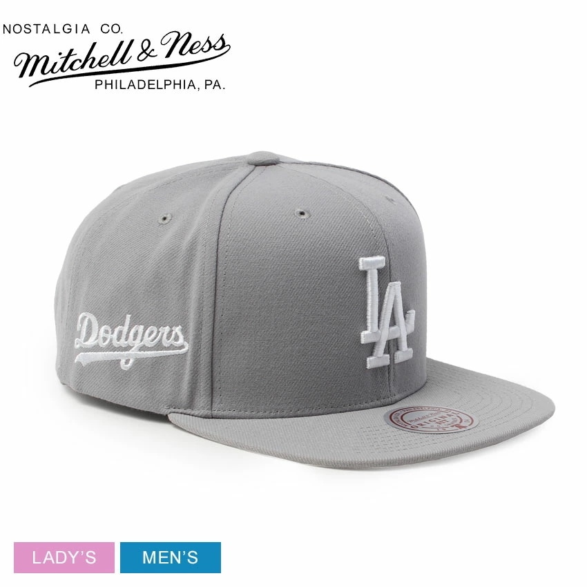 レディース メンズ キャップ 帽子 ロサンゼルス・ドジャース Los MLB EVERGREEN GREY WHITE SNAPBACK HS8554-LADGREY 野球 チームロゴ