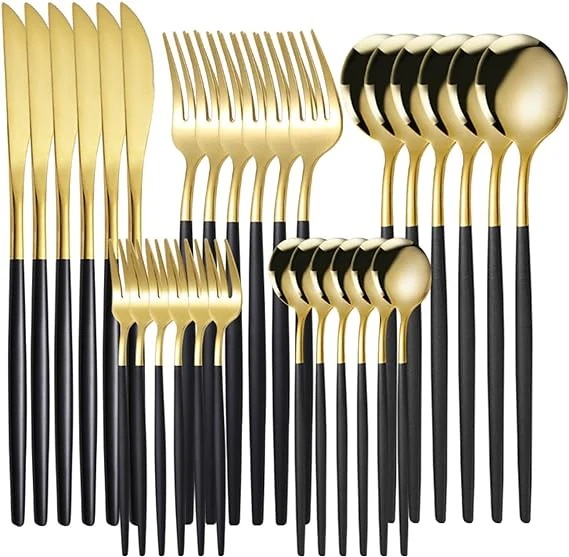 30本セットステンレス製 食器セット お弁当 キャンプ おしゃれ 衛生 鏡面仕上げ 食器洗い機対応 アウトドア レストラン用 家庭用 キッチン スプーンフォークセット 結婚式用 プレゼント ギフト 5,967円