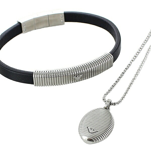 アクセサリーセット お洒落 レザーブレスレット ネックレス プレゼント エンポリオアルマーニ オシャレ シルバー クリスマス プレゼント ペアブレスレット 愛を刻むレザーブレスレット〜クロス〜 JHA-BR-02