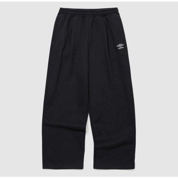 裏起毛ワイドストレートパンツ BB UP423CFPN3 BLK0 MGR0