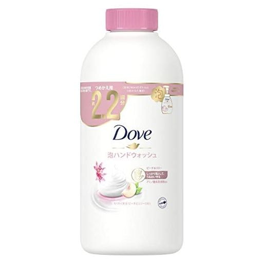 Dove(ダヴ) ハンドソープ 泡 ハンドウォッシュ 泡タイプ ピーチ&リリー 詰め替え用 430ml