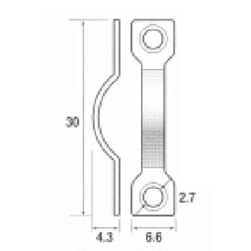 福井金属工芸　鉄板吊小丸ひも用 1000個入　NO.6206