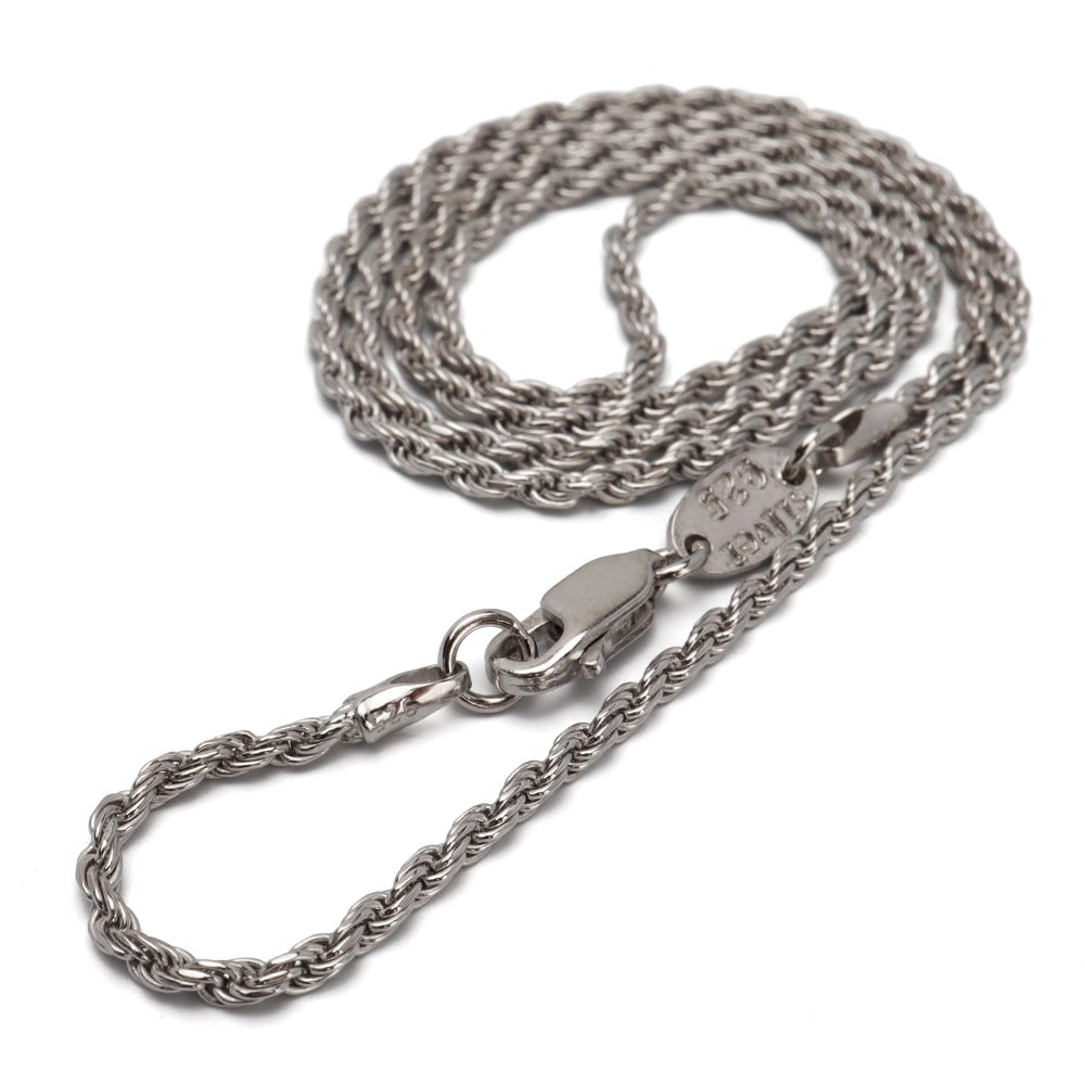 925 フレンチロープチェーンネックレス 幅2mm [cs048-2mm]