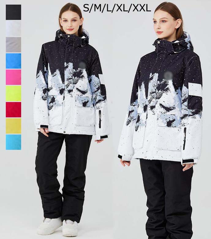 新品セール韓国風 スキーウェア メンズ ボードウェア 可愛い ペアスノーウェア ジャケット パンツ レディース 大きいサイズ スノボ ウェア 男女兼用 スノボーウェア アウトドア用品 防寒 カップル