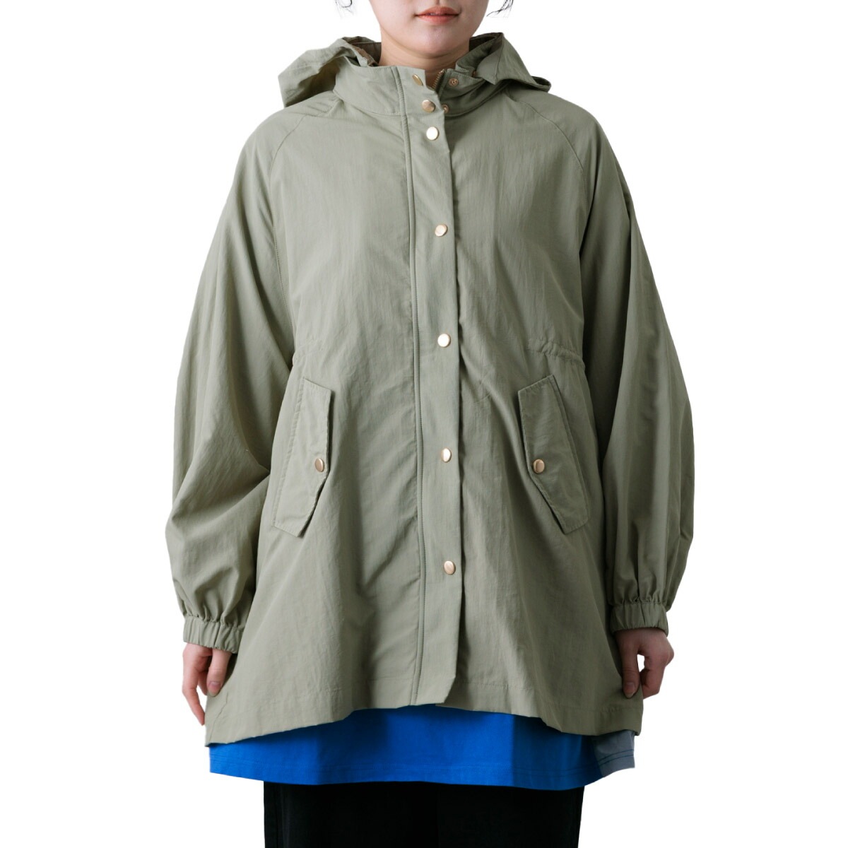 マウンテンパーカー レディース 春 秋 撥水 花粉対策 アウター ウインドブレーカー ブルゾン ジャケット フード 2way スタンドカラー 軽量 オーバーサイズ 大きいサイズ ゆったり M L ベー