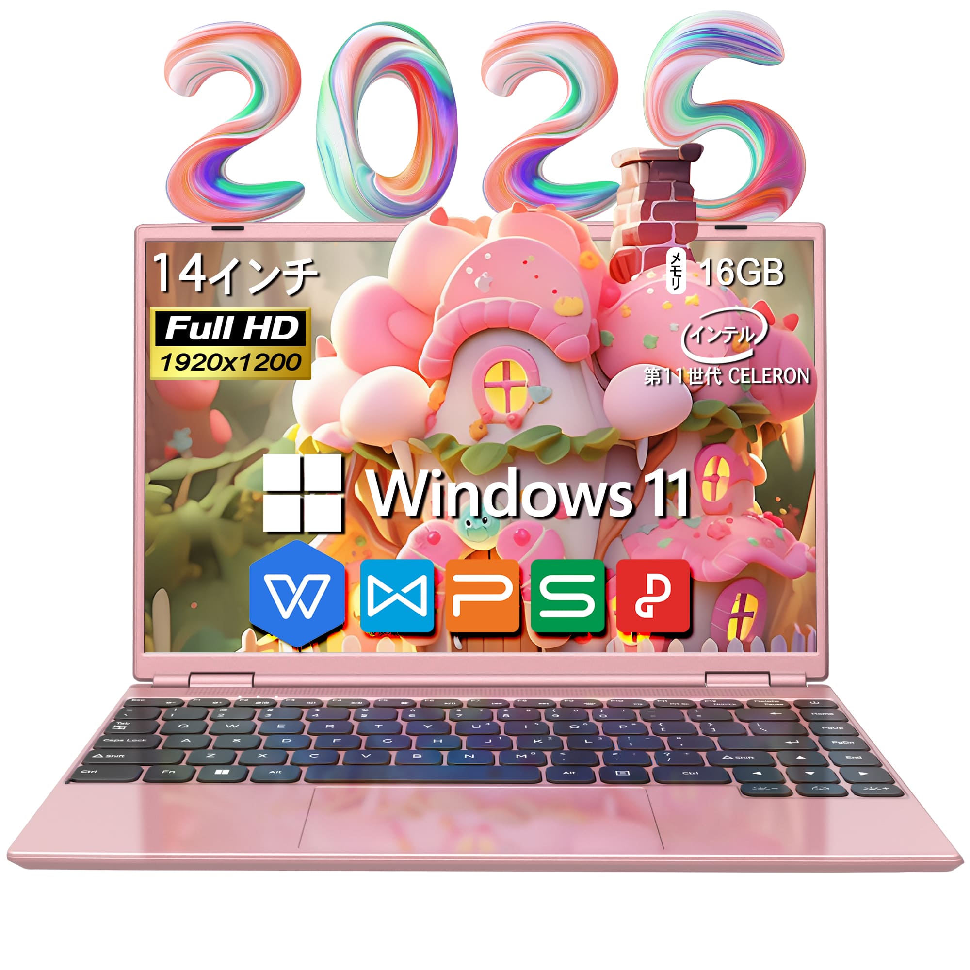 ノートパソコン office付き 新品 初期設定済み Webカメラ 初心者向け Windows11 パソコン ノートPC 14インチ メモリ8GB SSD256G