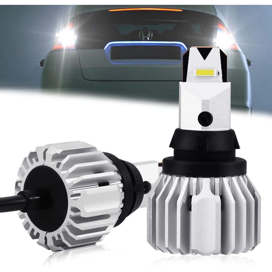 T16 LEDバックランプ T10 T15 兼用 高輝度 4000LM ホワイト 6500k 20W ヒートシング放熱 無極性 取付簡単 1年保証 2本セット OPP-T10-T15-T16