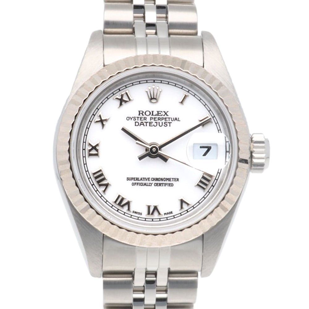 ロレックス デイトジャスト オイスターパーペチュアル 腕時計 ステンレススチール 79174 自動巻き 1年保証 ROLEX 中古