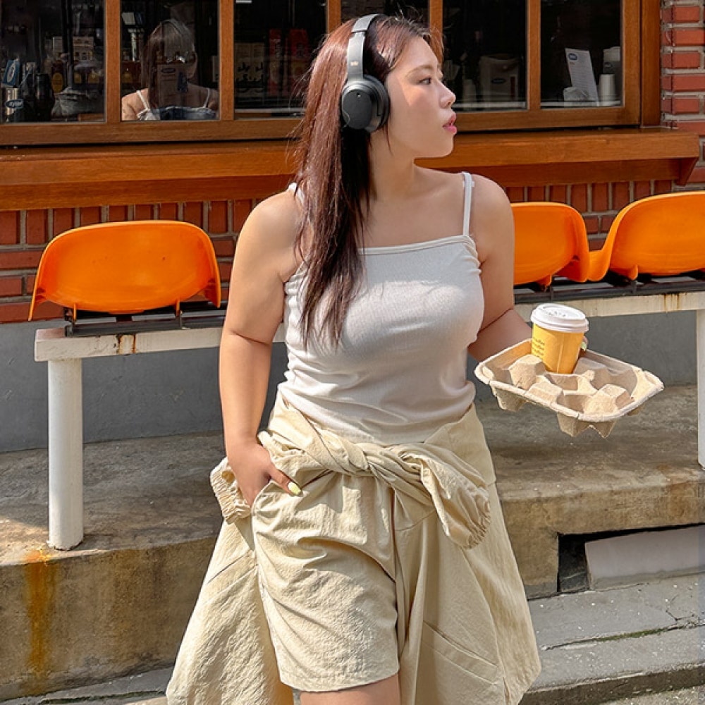 (JSTYLEのイーブレット) 1+1イーブレットアキモクロップリブストラップナシJスタイル