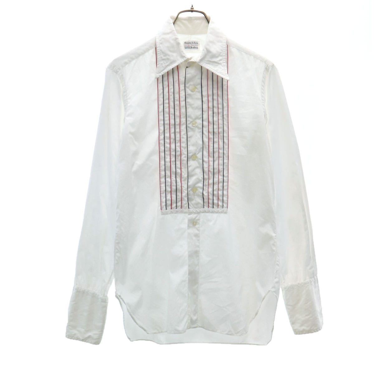 Croydon de Luxr Woolf Brothers 60s ヴィンテージ 長袖 フリル シャツ ホワイト メンズ 古着