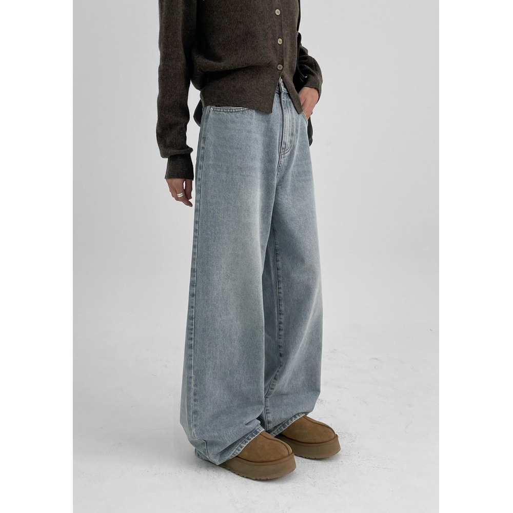 ブラックアップ [秋新品] [製] バトンワイドデニムパンツ