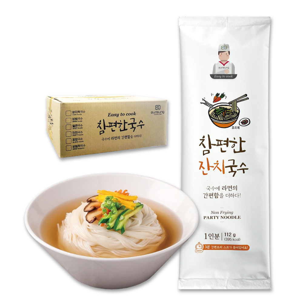 Easy to Cook ジャンチクッス スープ付 112g(1人前) 30袋セット / 韓国 麺料理 らくらくククス 旨辛
