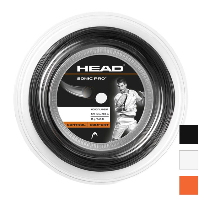 ヘッド ソニックプロ(1.25mm／1.30mm) 200Mロール 硬式テニス ポリエステル ガットHead Sonic Pro (1.25／1.30) 281128