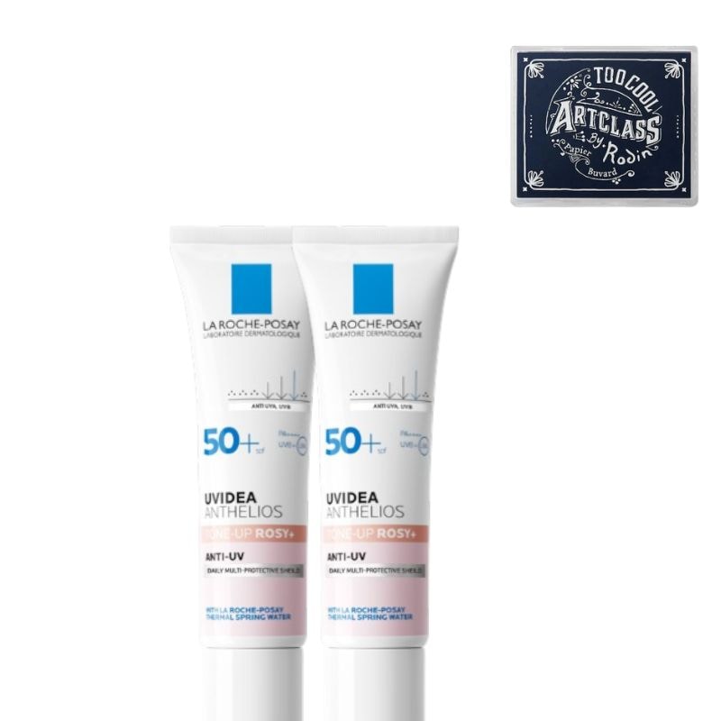 UVイデア XL プロテクショントーンアップ ローズ 30ml×2個 ＋ トゥークールフォースクール フィニッシュセッティング オイルペーパー 100枚1個