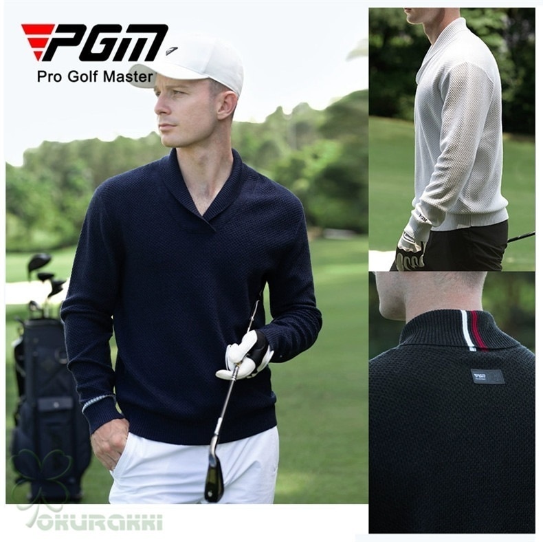 ゴルフ GOLF ウールセーター 秋 冬 メンズ コート ゴルフウェア ニットセーター 防寒 暖かい プレゼント ギフト2410glfster02