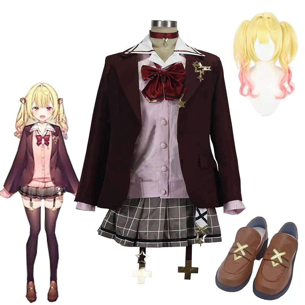 バーチャルYouTuber VTuber にじさんじ 星川サラ 制服 ほしかわさら 衣装 ウィッグ 靴 追加可 コスプレ衣装 ハロウィン クリスマス 学園祭 文化祭 仮装