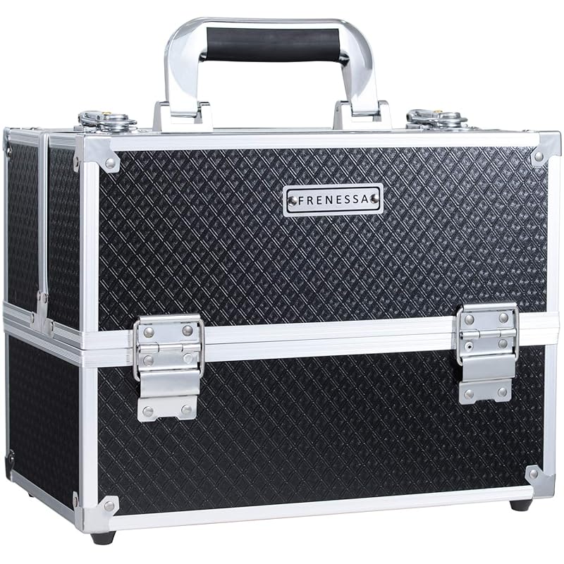 Hapilife メイクボックス 化粧品収納ボックス メイク ボックス 大容量 コスメボックス 化粧箱 化粧品 収納ケース 化粧ボックス 化粧品ボックス 持ち運び(ブラック) 9,830円