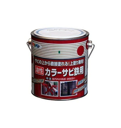 他サイト： アサヒペン カラーサビ鉄用 0.7L イエロー 黄色 サビ落とし不要 油性 塗料 ペンキ 錆び 錆 錆用の商品画像