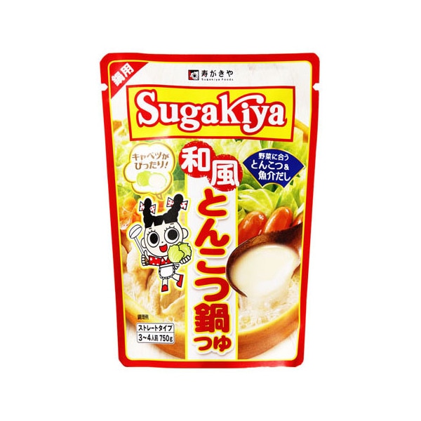 和風とんこつ鍋つゆ 750g ×10 メーカー直送